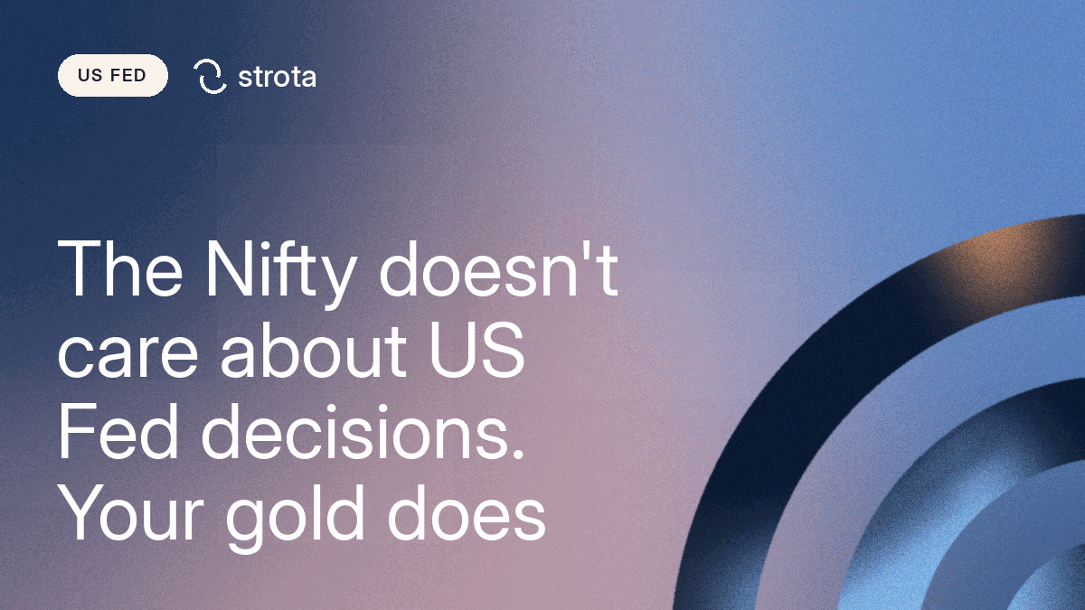 Fed decision days barely move the Nifty. Gold is where the reaction shows up